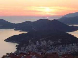 Sunset at Kas Turkey, Homer's 'wine dark sea'